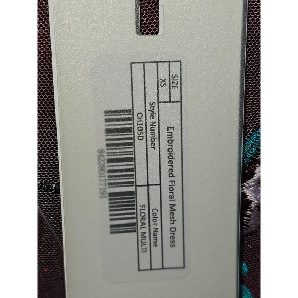 NWT Endless Rose Women's Embroidered Boho Sheer Overlay Midi Dress Sz Xs 2452 - Picture 12 of 16